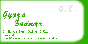 gyozo bodnar business card